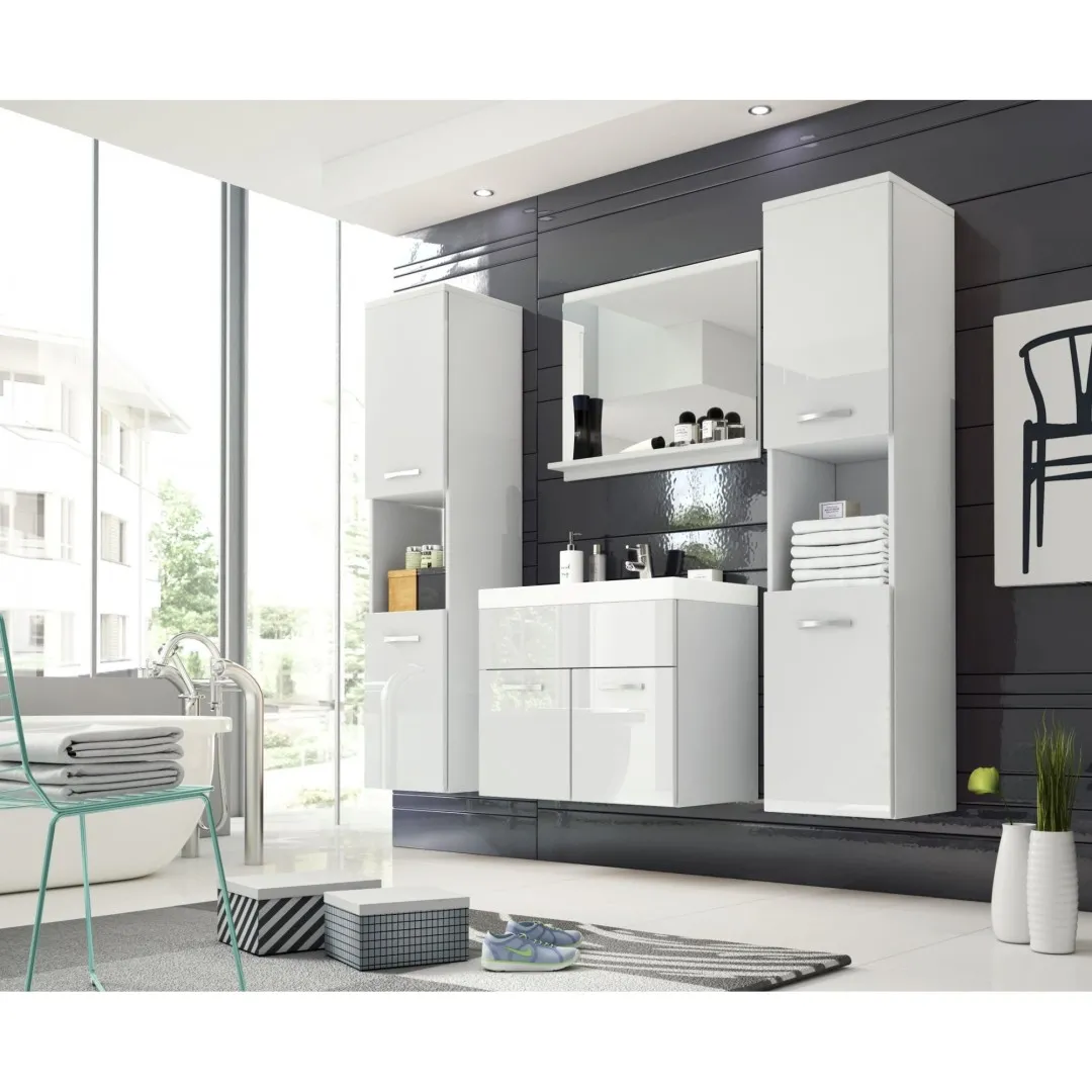 Weißes Badezimmermöbelset – Montreal XL