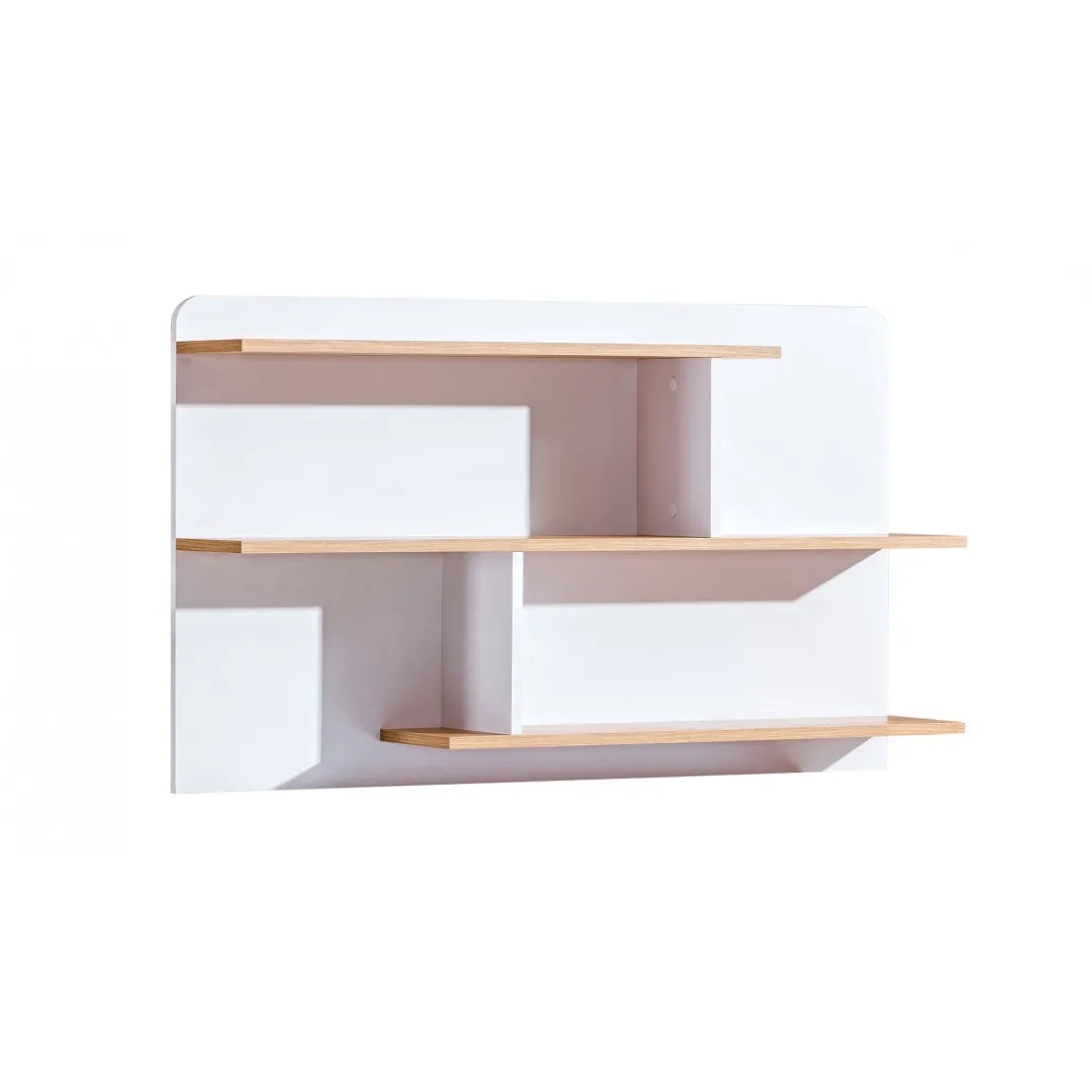 Wandregal 110 LORETO Eiche Nash / Brillantweiß