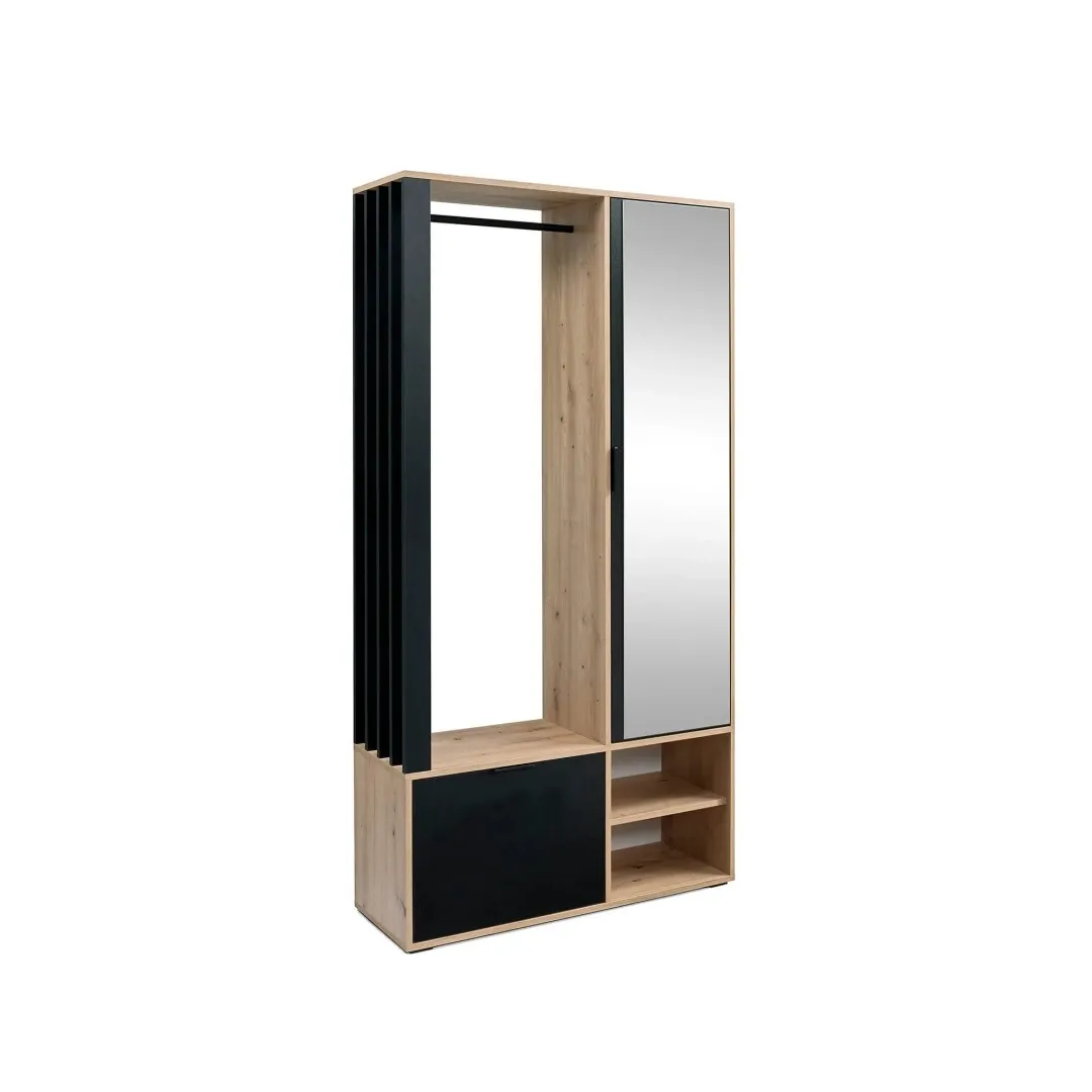 Kleiderschrank „MILO“ mit Spiegel, 100 cm