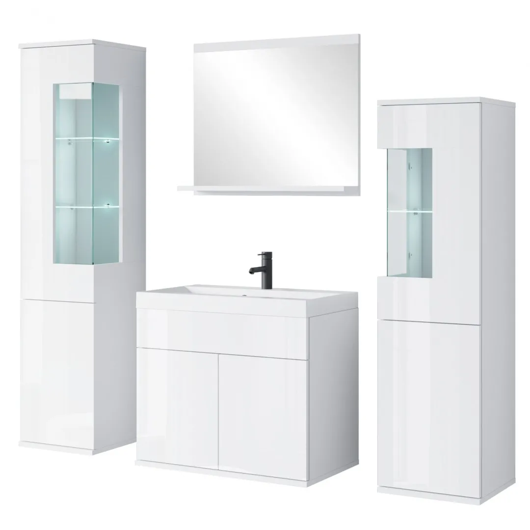 NIKITA Badezimmermöbelset mit Waschbecken