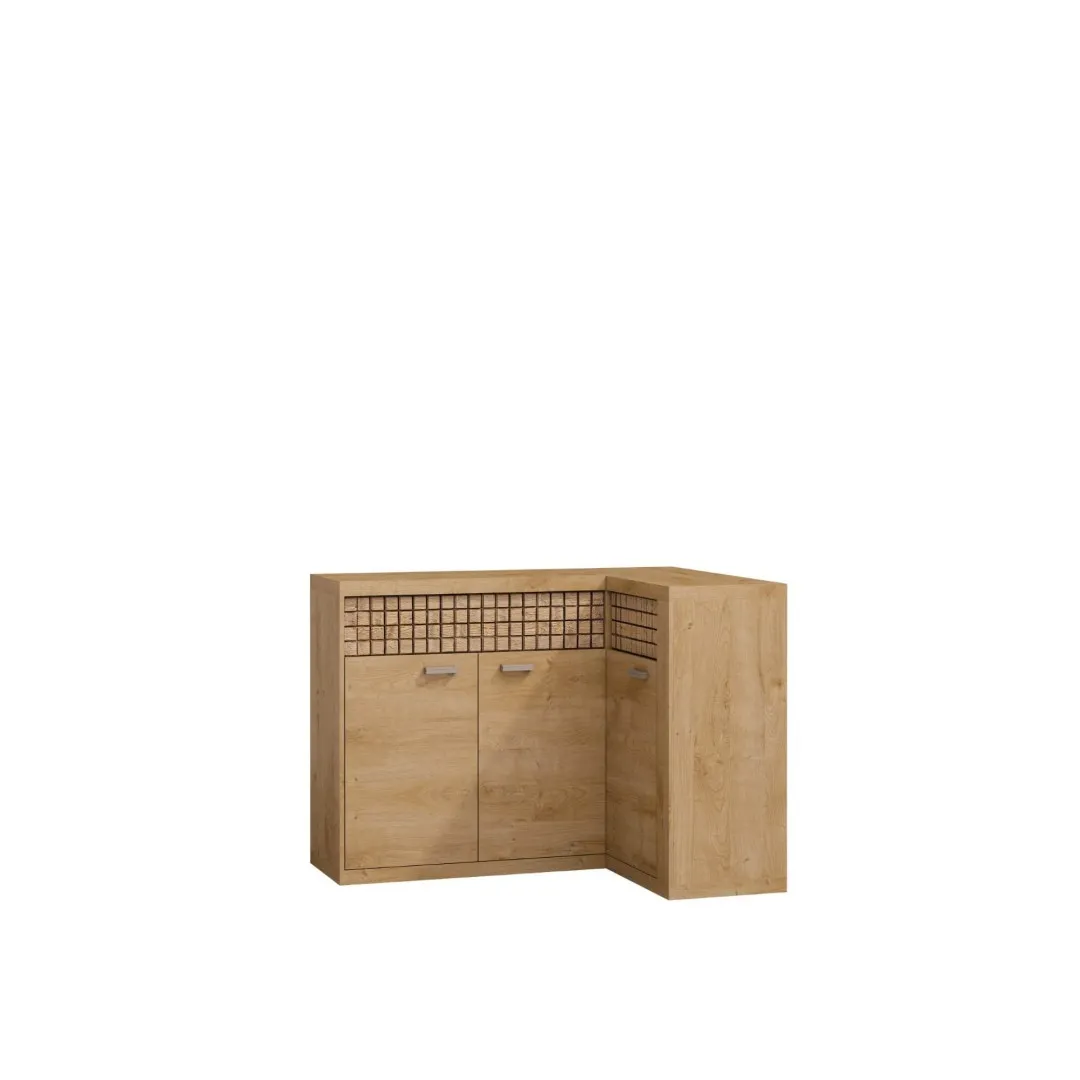 NOLO Eckkommode für das Wohnzimmer in der Farbe Ribbeck-Eiche